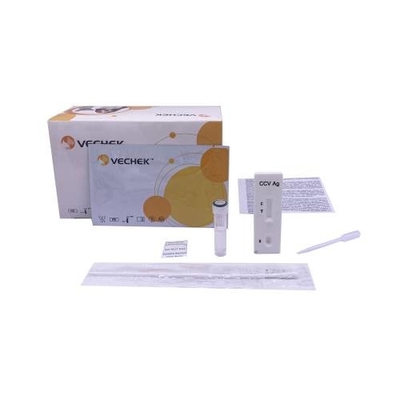 De Uitrustingen van de de Hondtest van het Coronavirusantigeen, Hoektand CCV Test Kit Based On Sandwich Format