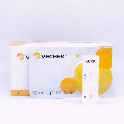 De Cassette van de Caniscrp Test op de Zijanalyse die van Stroomimmunochromatographic wordt gebaseerd